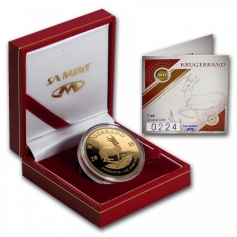 Золотая инвестиционная монета ЮАР "Крюгерранд" Krugerrand gold, PROOF, 2006 год, 31,1 грамм 1oz